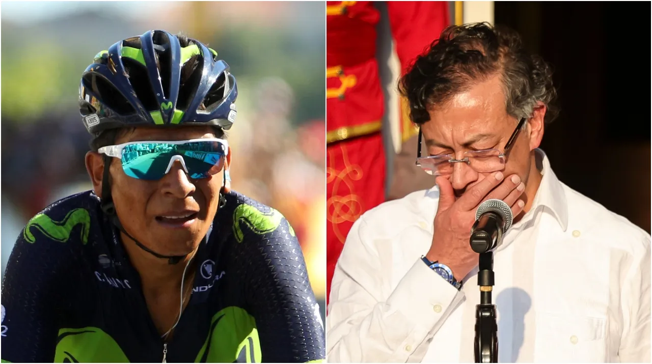 Nairo Quintana y Gustavo Petro. (Foto: Getty Images)