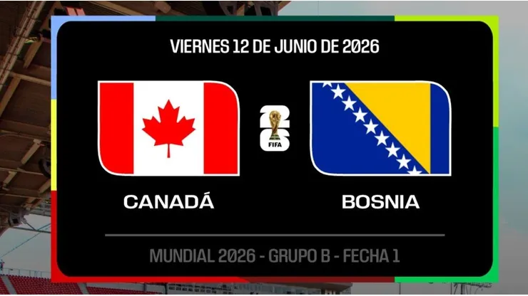 Este es el primer partido de Canadá en el Mundial.