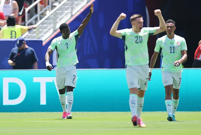 Breel Embolo había anotado el 1-0 para Suiza ante Qatar (Photo by Alex Grimm/Getty Images).