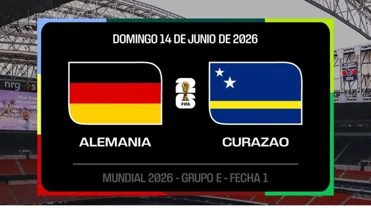 Alemania vs. Curazao por el Mundial 2026.