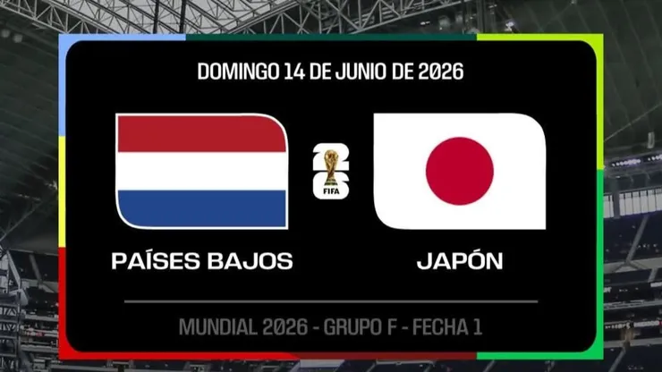 Países Bajos vs. Japón por el Mundial 2026.