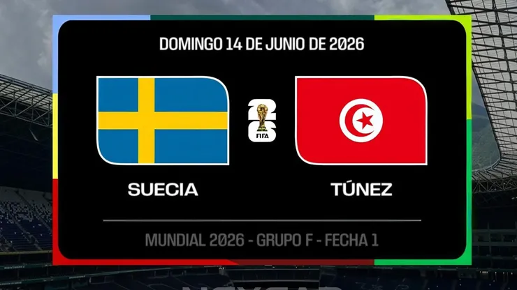 Suecia vs. Túnez por el Mundial 2026.