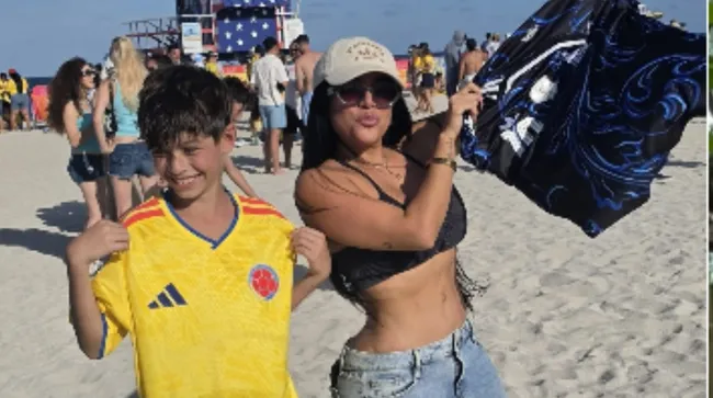 Colombiana que cambió la camiseta de Luis Díaz