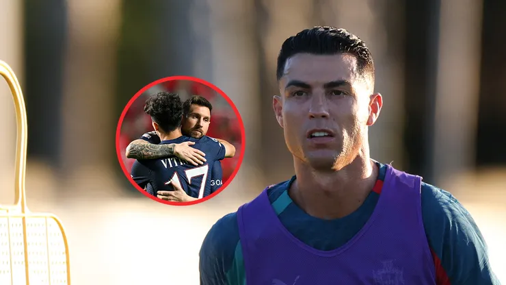 Vitinha, Lionel Messi y Cristiano Ronaldo.