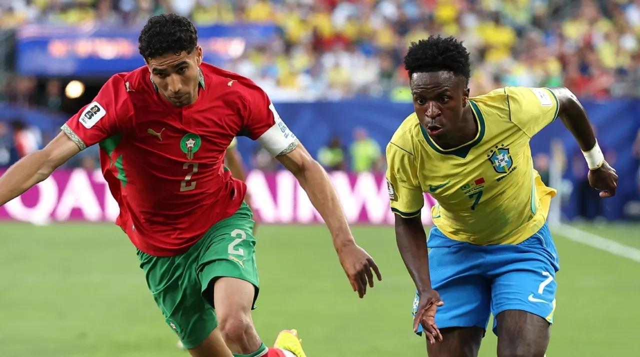 Hakimi y Vinicius en el Mundial 2026. (Foto: Getty Images)