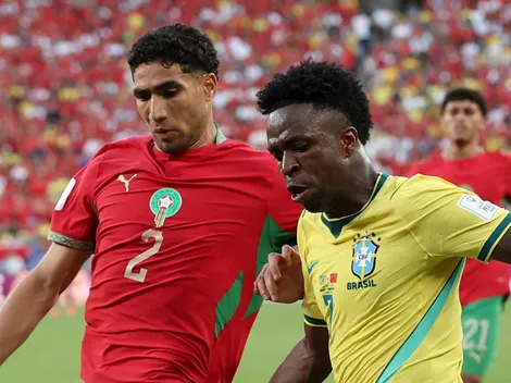 La lección que Hakimi le dio a Vinicius Jr. por no querer hablar en español