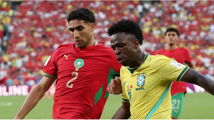 La lección que Hakimi le dio a Vinicius Jr. por no querer hablar en español