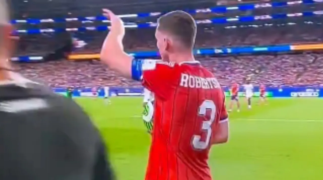 Andrew Robertson en Escocia vs. Haití. (Foto: X / @CharliePMullan)