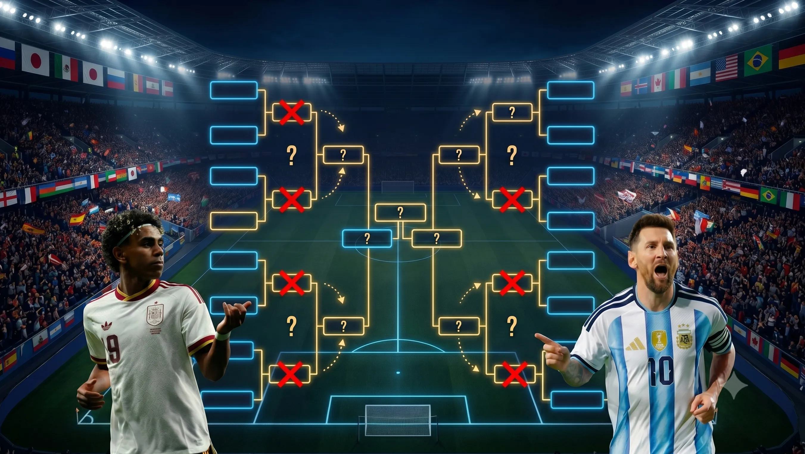 Lamine Yamal y Messi:¿se cruzarán en este Mundial? (Gemini)