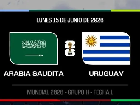 Dónde ver EN VIVO Arabia Saudita vs. Uruguay por el Mundial 2026: canales de TV y streaming