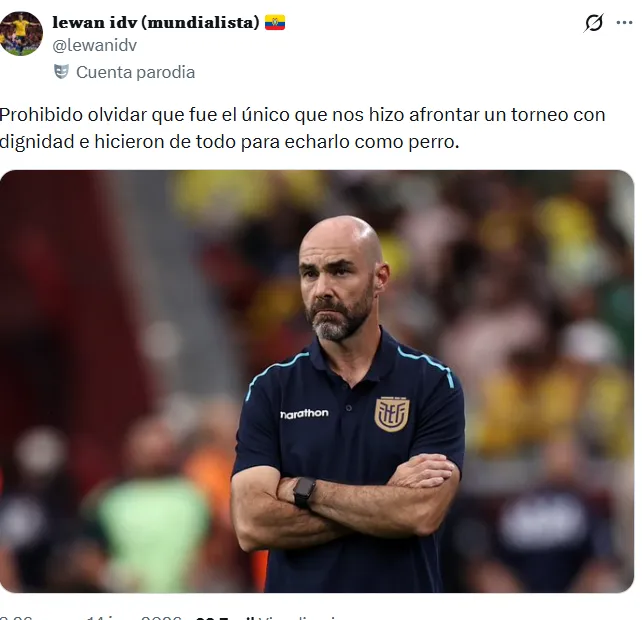 Félix Sánchez fue tendencia en Ecuador. (Captura de pantalla)