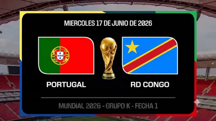 Los canales para ver Portugal vs RD. Congo por el Mundial 2026. Imagen generada por IA