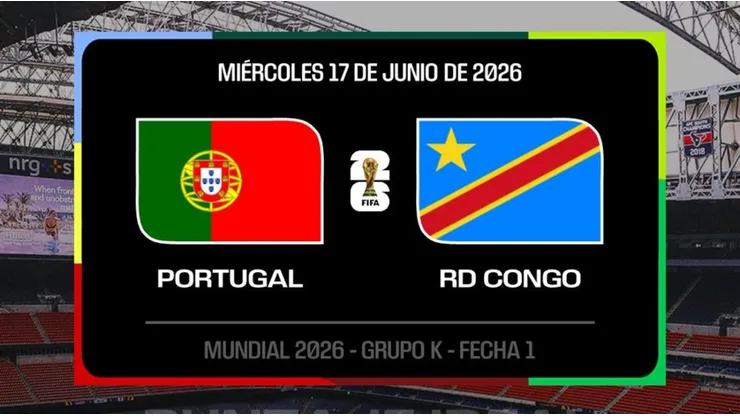 Portugal y RD Congo abren la acción del Grupo K en el Mundial.
