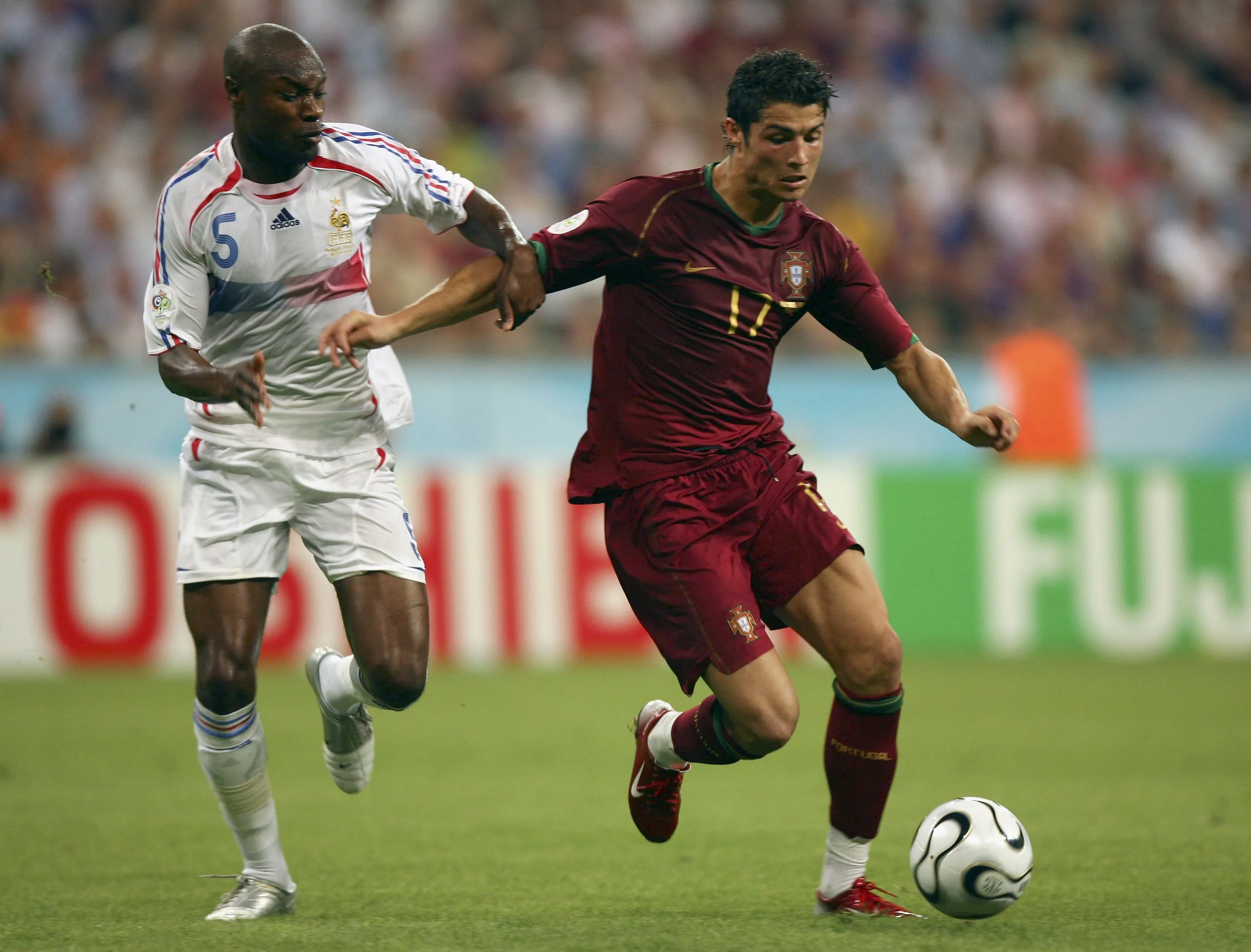Cristiano Ronaldo arrancó jugando en Mundiales en el 2006.