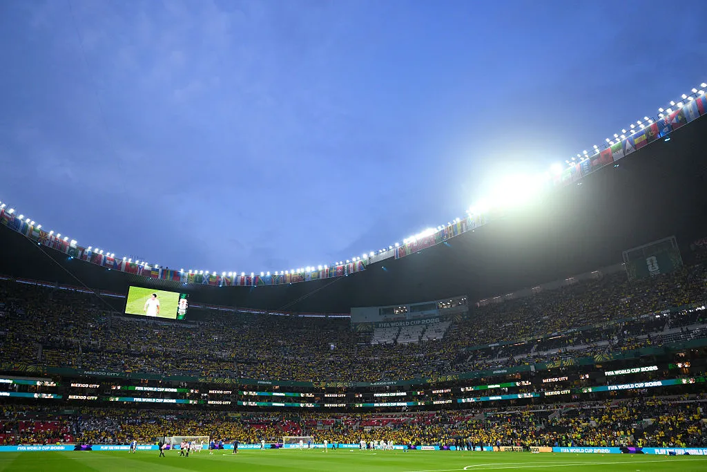 MEXICO CITY, MEXICO - JUNE 17: General view inside the stadium before the FIFA World Cup 2026 Group K match between Uzbekistan and Colombia at Mexico City Stadium on June 17, 2026 in Mexico City, Mexico. (Photo by David Ramos/Getty Images)