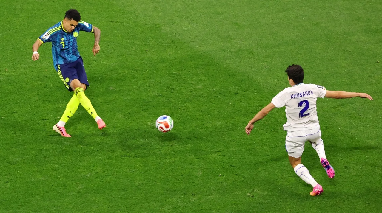 El segundo gol de Colombia vs. Uzbekistán. (Foto: Getty Images)