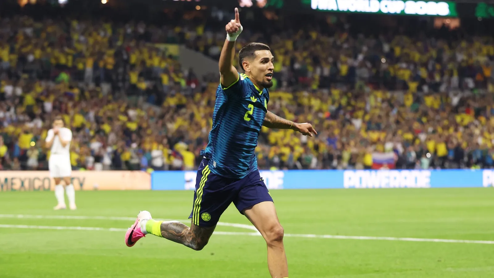 Muñóz abrió la cuenta en este Mundial para Colombia: GETTY