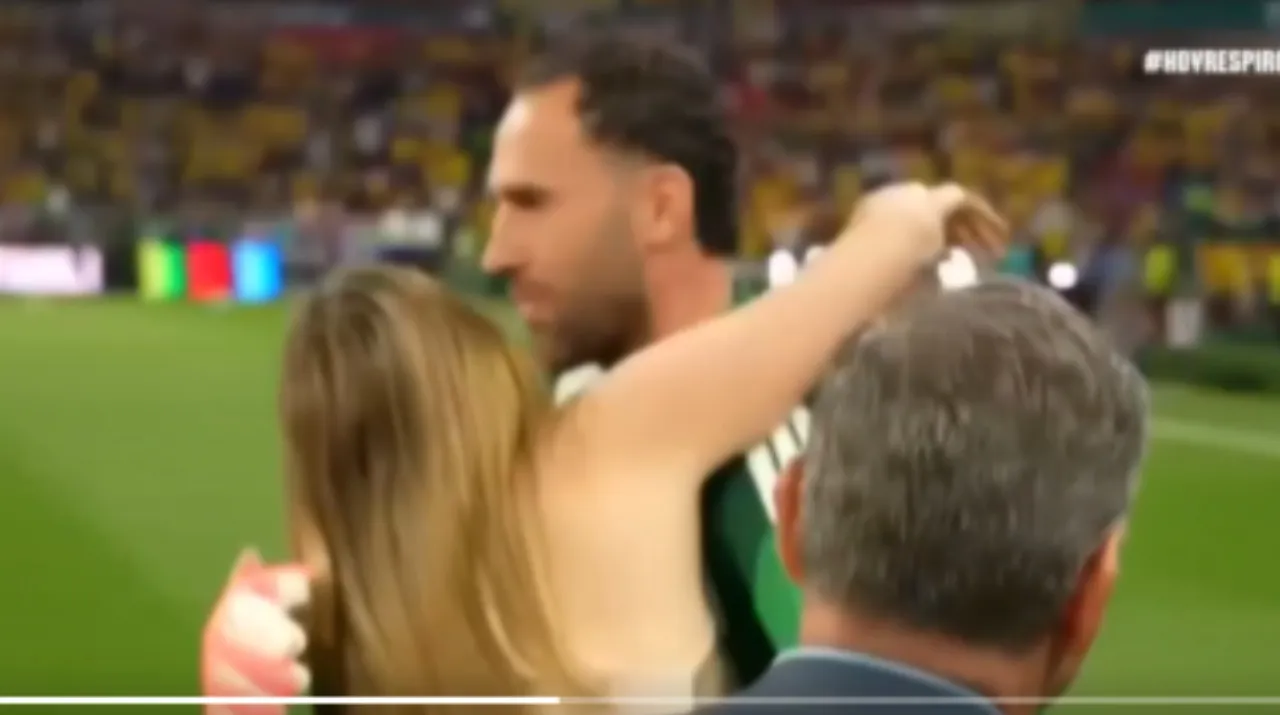 Andrea Guerrero y David Ospina. (Foto: X / @Jwillocv)