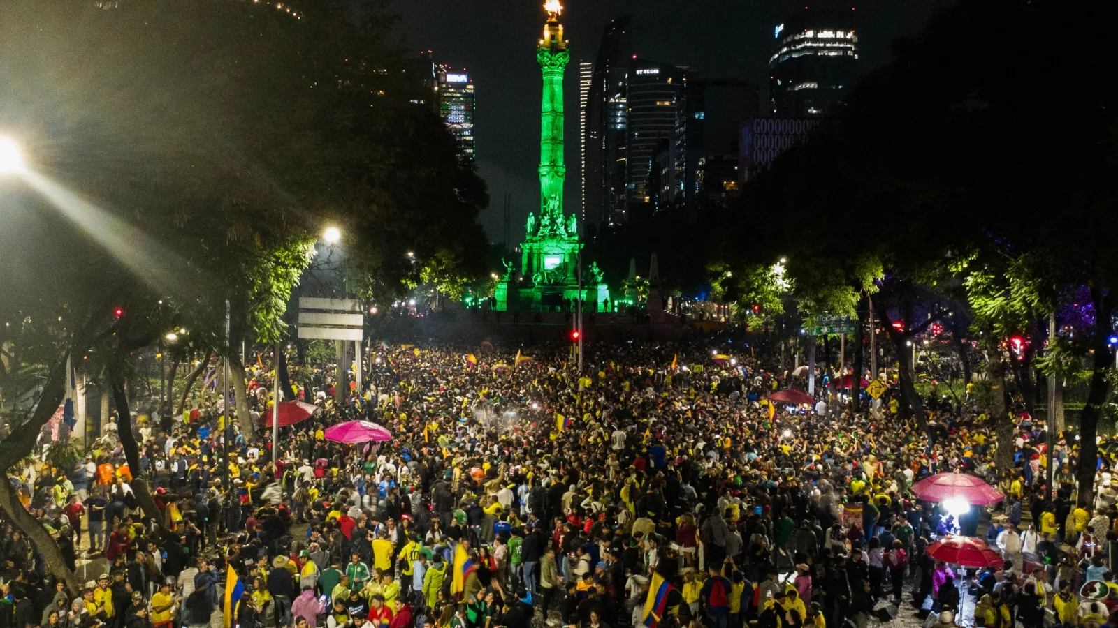 Colombia y su afición se han tomado todo México: GETTY