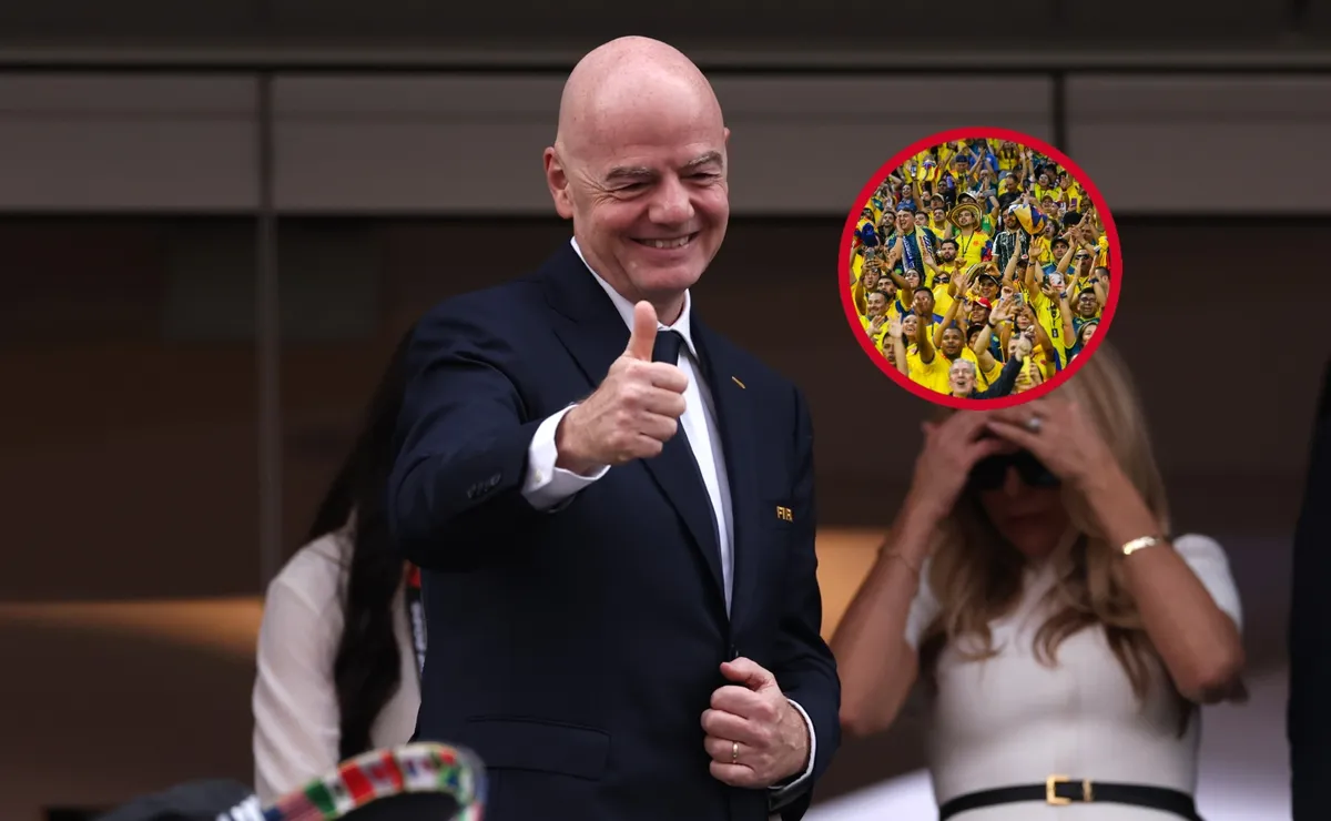 إنفانتينو ينبهر بـ"الطوفان الأصفر" لكولومبيا في أزتيكا.. وكانافارو: شعرنا كأننا في بارانكيا!
