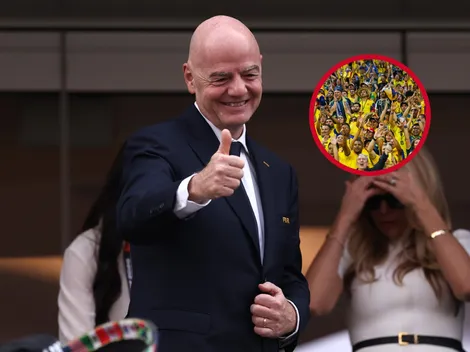 Infantino felicitó a la afición de la Selección Colombia