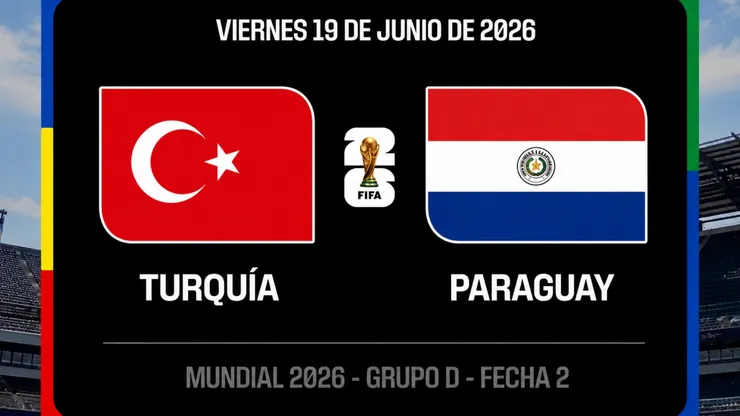 Dónde ver EN VIVO HOY Turquía vs. Paraguay por la fecha 2 de la fase de grupos del Mundial 2026