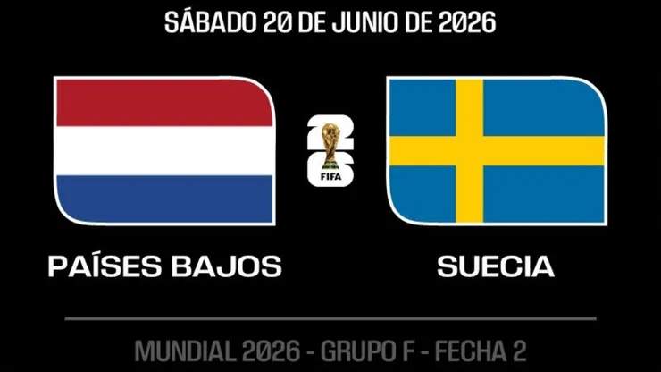 Países Bajos enfrenta a Suecia en un duelo clave por el Grupo F.
