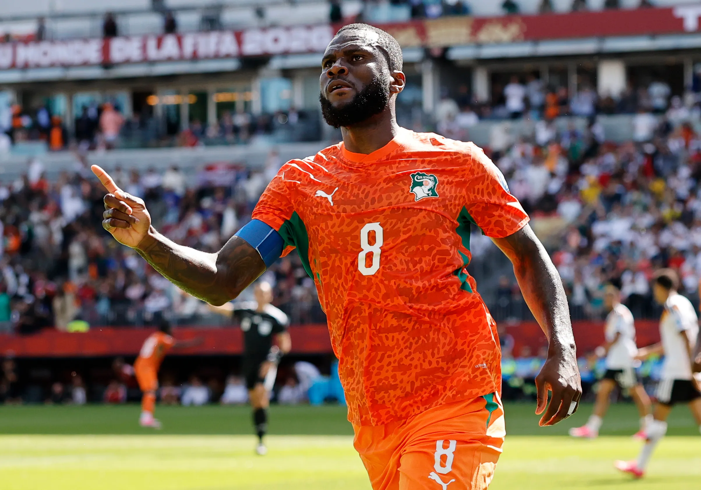 Franck Kessi adelantó a Costa de Marfil. Foto: Getty