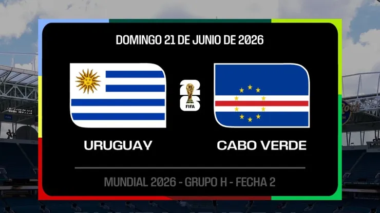 Uruguay vs. Cabo Verde por el Mundial 2026.