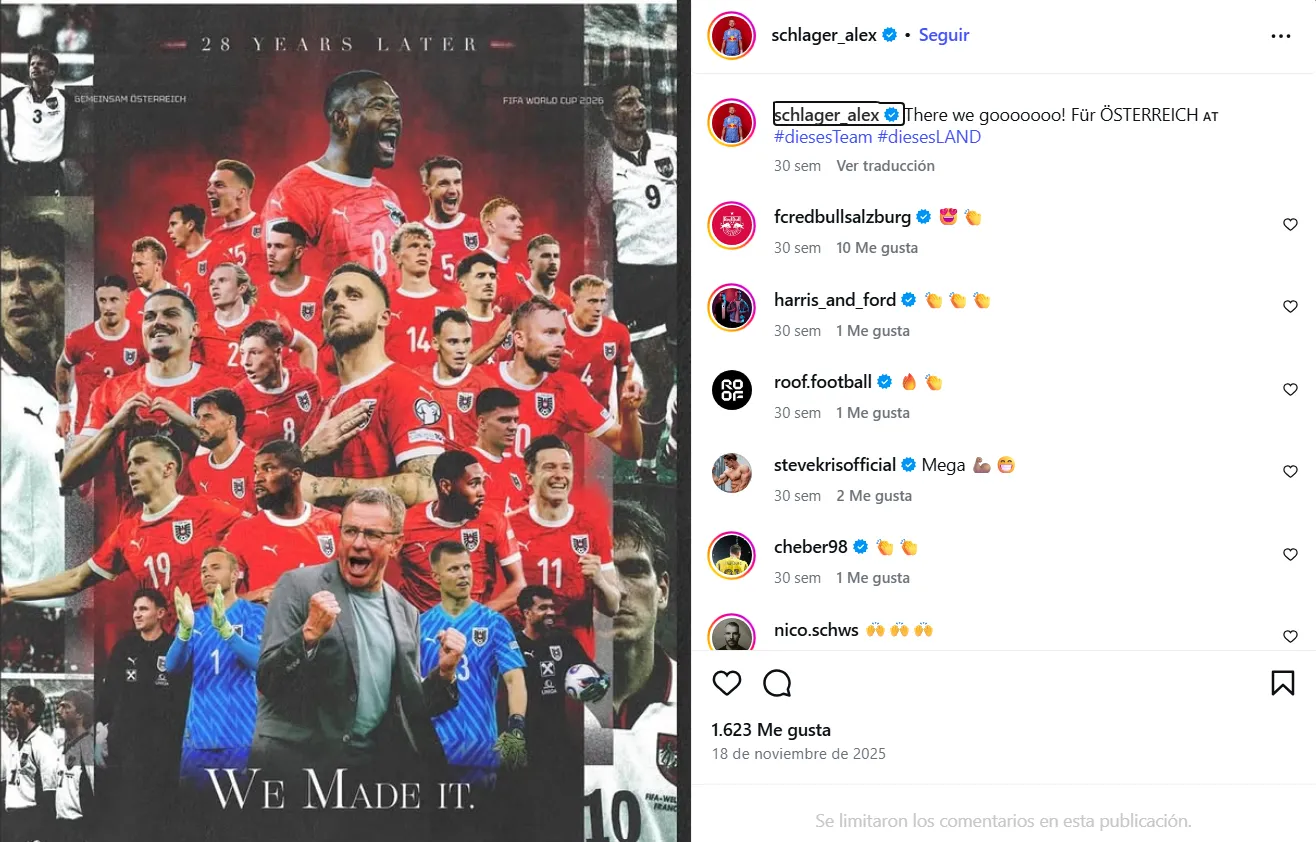 Austria vuelve al Mundial 28 años después. (Captura de pantalla)