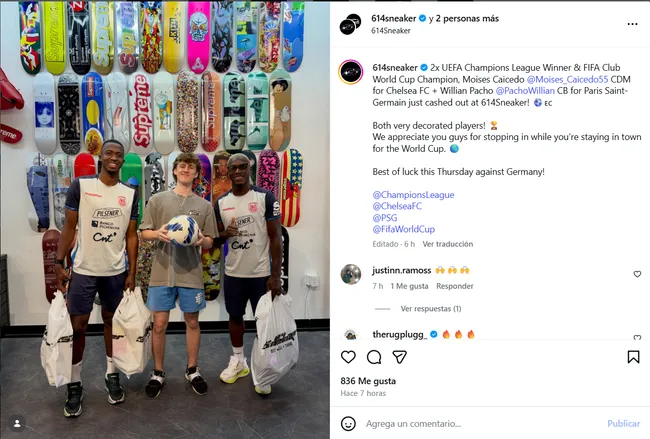 Moisés Caicedo y Pacho son criticados por esta foto. (Captura de pantalla)