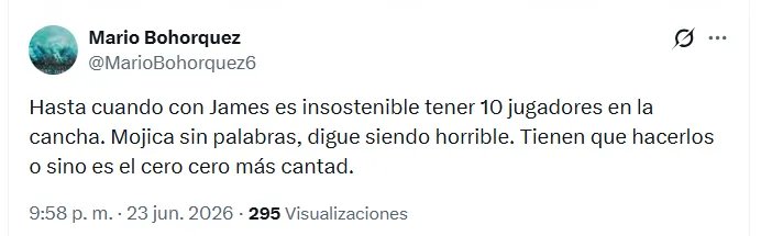 Los comentarios contra James. (Foto: Captura de pantalla)