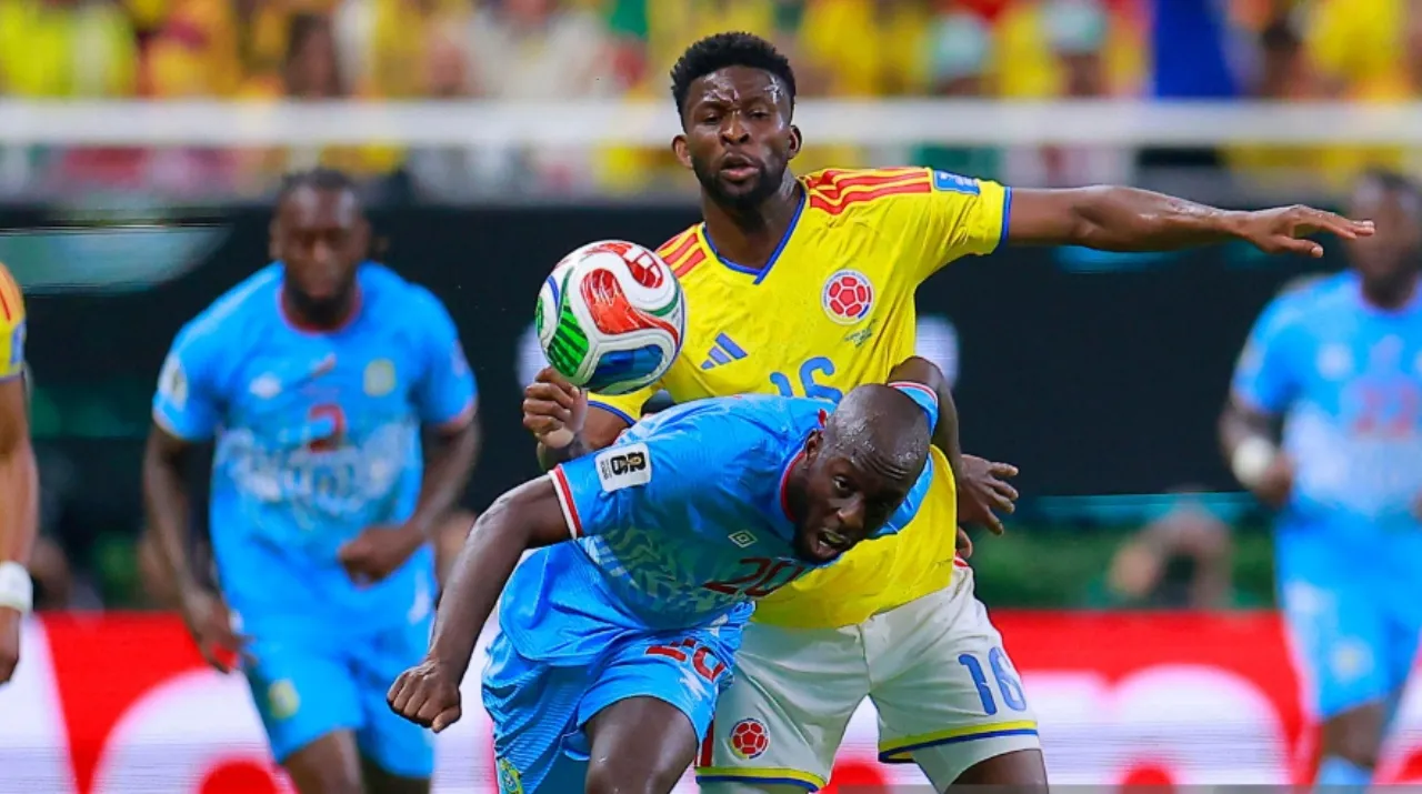 Jefferson, Lerma fue amonestado vs. RD Congo. (Foto: Getty Images)