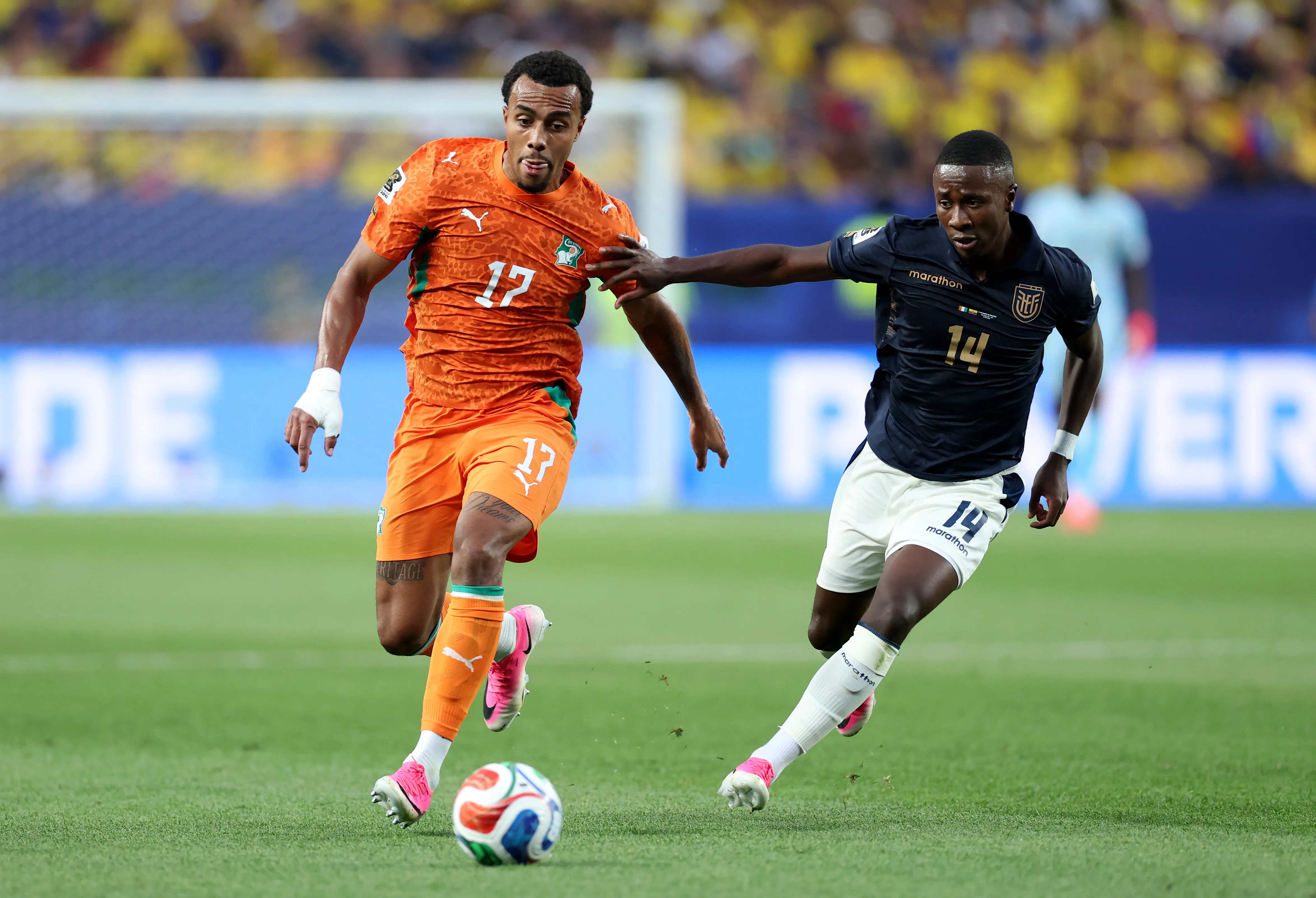 Alan Minda – Ecuador vs. Costa de Marfil. Foto: Getty