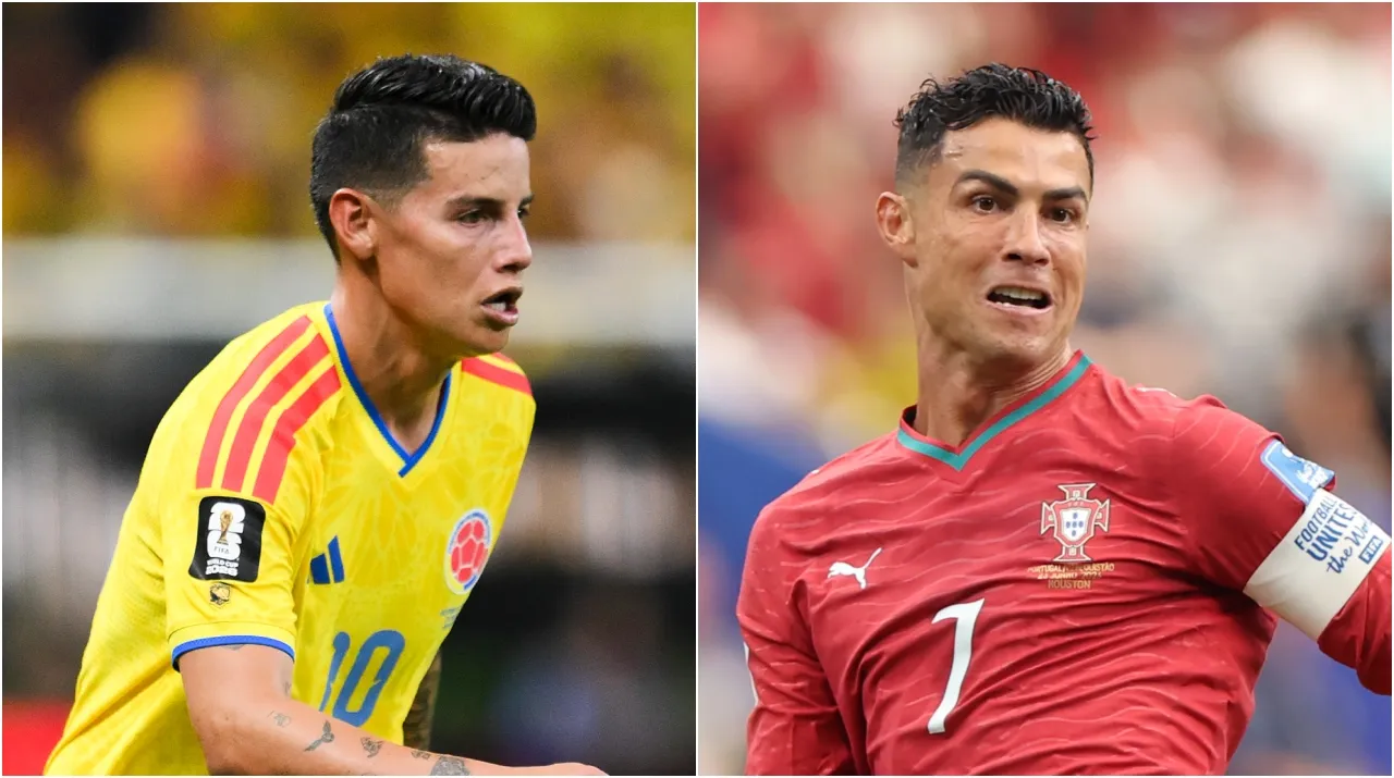 James y Cristiano Ronaldo en el Mundial 2026. (Foto: Getty Images)