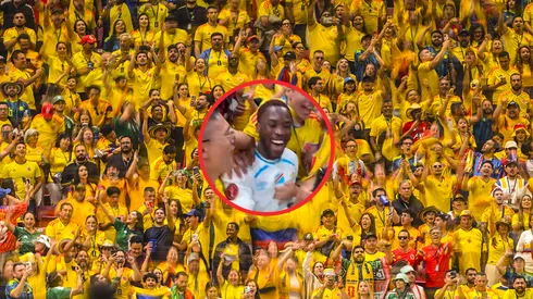 Así dieron ejemplo hinchas colombianos en el himno de Congo