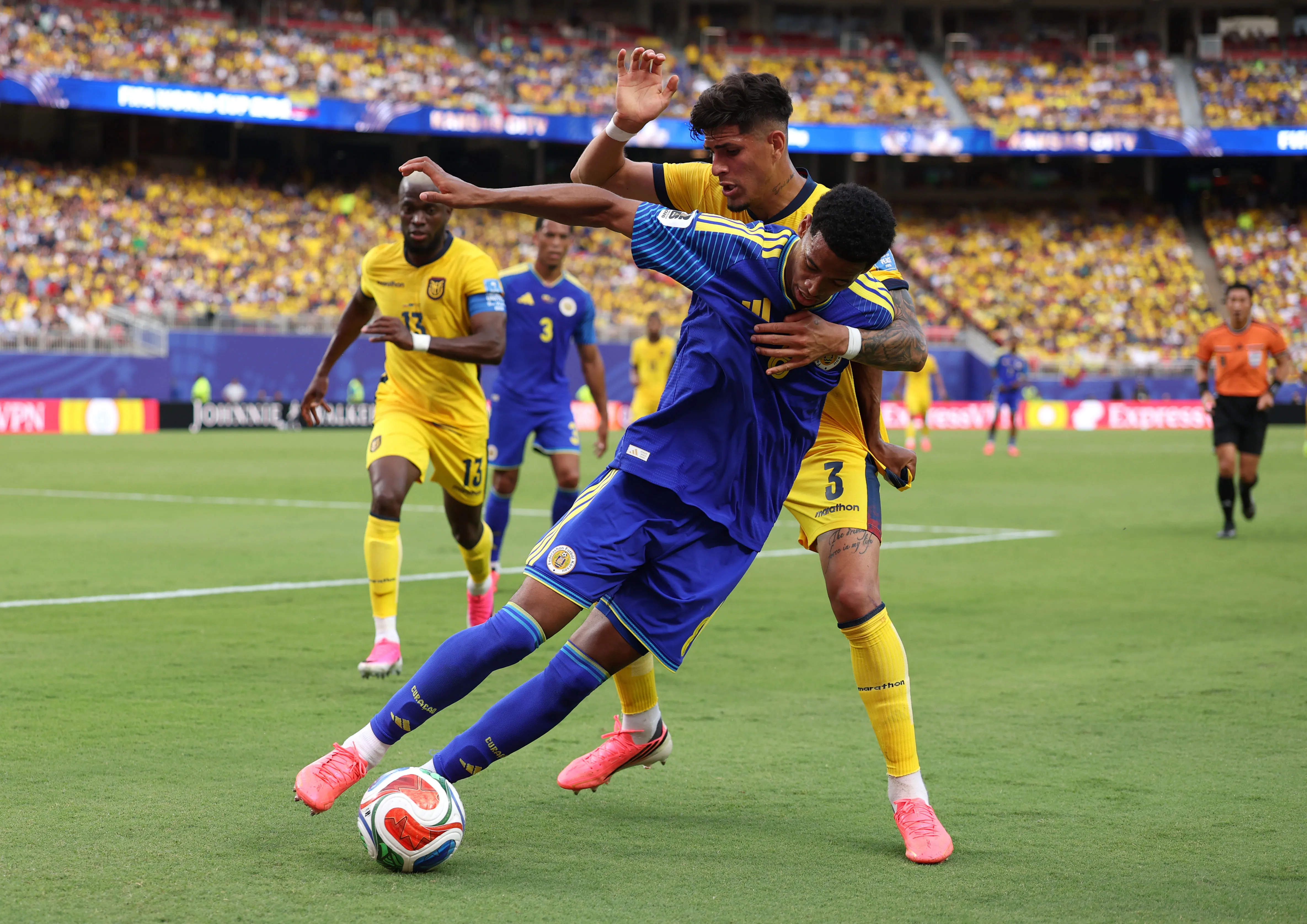 Ecuador vs. Curazao. Foto: Getty.