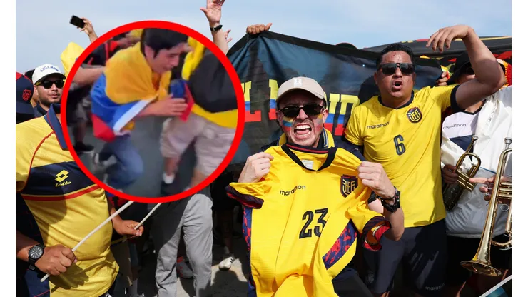 Insólito: Banderazo de Ecuador termina en golpes previo a enfrentar a Alemania