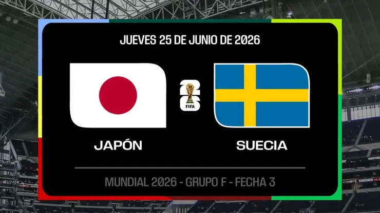 Japón vs. Suecia por el Mundial 2026.