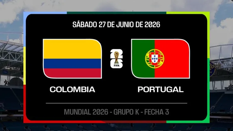 Colombia vs. Portugal por el Mundial 2026.
