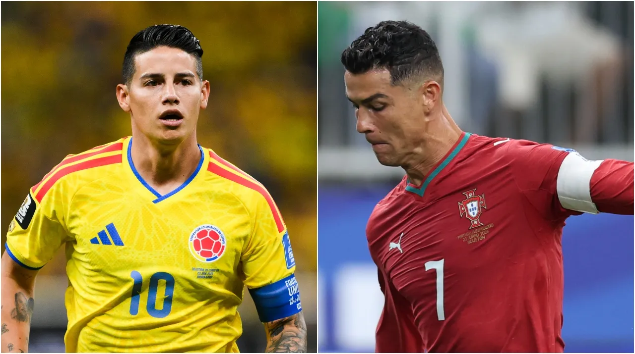 James Rodríguez y Cristiano Ronaldo. (Foto: Getty Images)