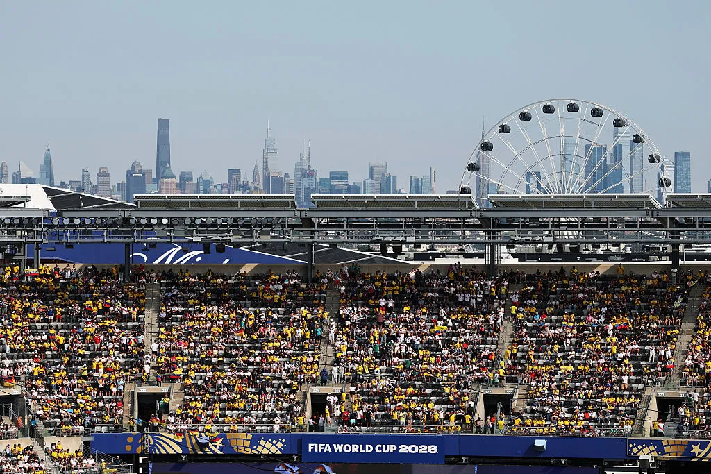Vista de Manhattan, a pocos kilómetros del MetLife Stadium, sede del Mundial 2026 (Photo by Al Bello/Getty Images).