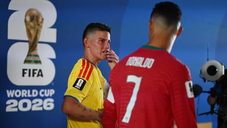 James Rodríguez y Cristiano Ronaldo.