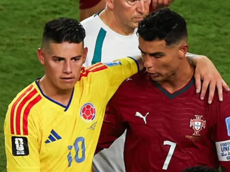 La ayuda que James le dio a Cristiano Ronaldo antes de Colombia vs. Portugal