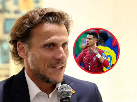 Diego Forlán expuso a Cristiano Ronaldo por el nivel de Colombia