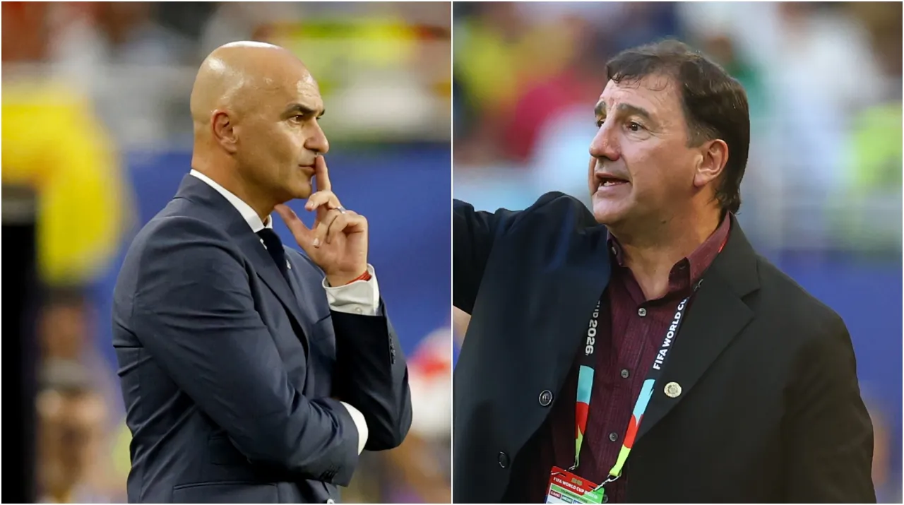 Roberto Martínez y Néstor Lorenzo. (Foto: Getty Images)