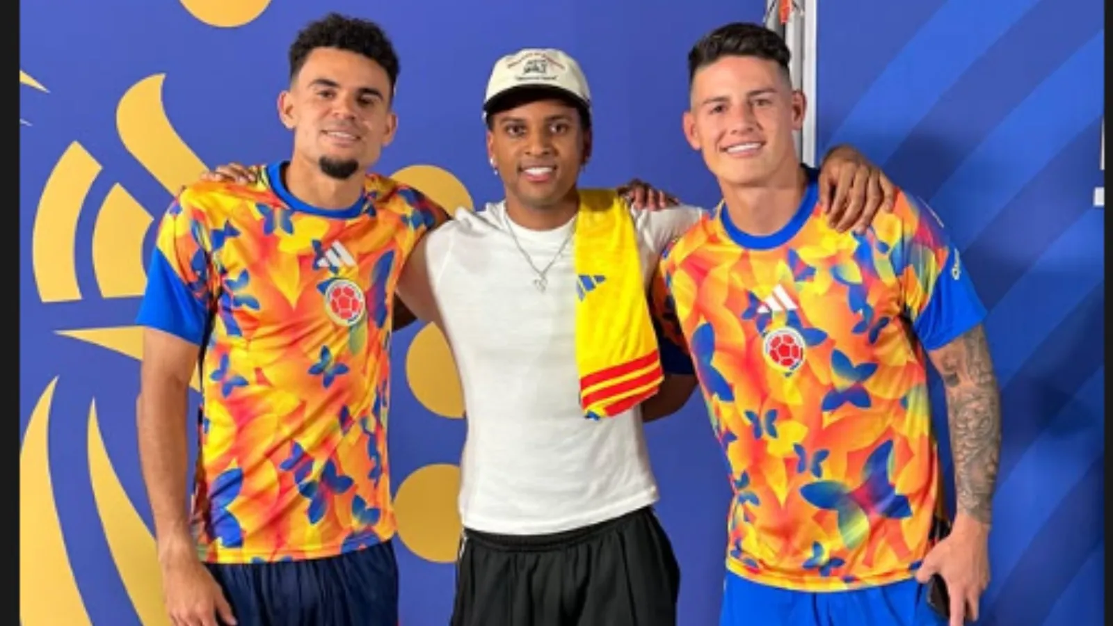 Rodrygo también se fotografió con James y Luis Díaz: TW