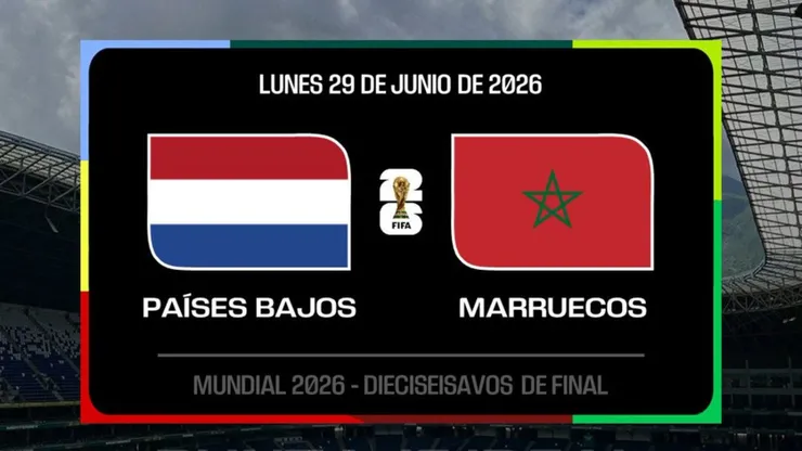 Países Bajos vs. Marruecos por el Mundial 2026.