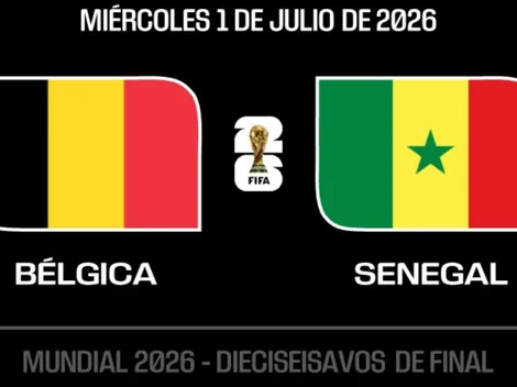 Dónde ver EN VIVO Bélgica vs. Senegal por el Mundial 2026: TV y streaming
