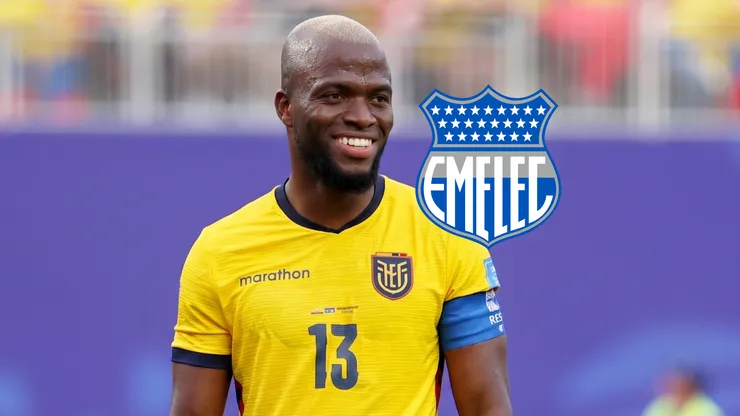 Enner Valencia responde sobre su futuro en Emelec. Imagen recortada con IA